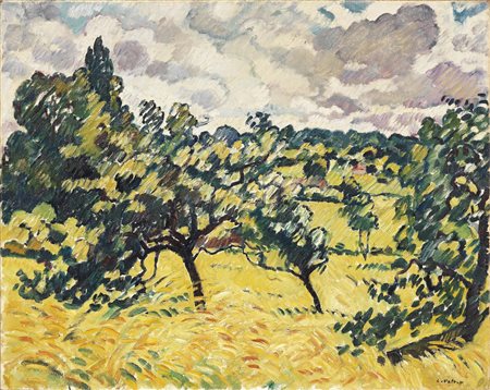 Louis Valtat, Dieppe 1869 - Parigi 1952, Choisel, 1930 ca., Olio su tela, cm....