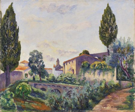 Henri Manguin, Parigi 1874 - Saint-Tropez 1949, Saint-Paul de Vence, 1938,...