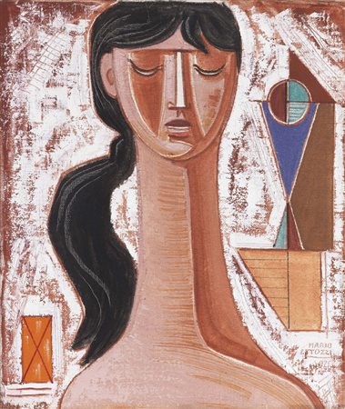 Mario Tozzi, Fossombrone (PU) 1895 - St. Jean du Gard 1979, Fanciulla con...