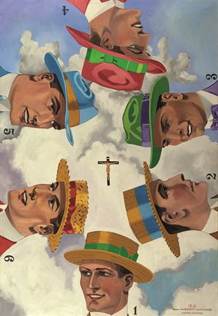 MCDERMOTT DAVID & MCCOUGH PETER Senza titolo, S.d. Olio su tela 137 x 92 cm...