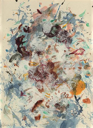 REBECCA HORN (1944) Senza titolo, 2009 Gouache su carta 32 x 24 cm Firmata in...