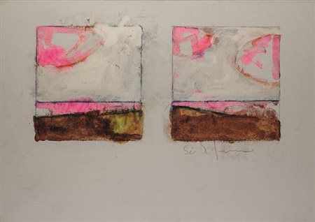 MARIO SCHIFANO (1934 - 1998) Senza titolo, s.d., seconda metà anni '70 Smalto...