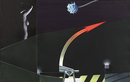 SERGIO SARRI (1938) Bagnante n.2, 1988 Acrilico su tela 50 x 80 cm L'opera è...