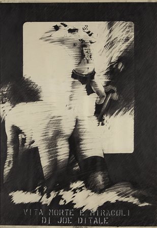 PAOLO BARATELLA (1935) Vita J. Ditale, 1974 Tecnica mista su carta 100 x 71...