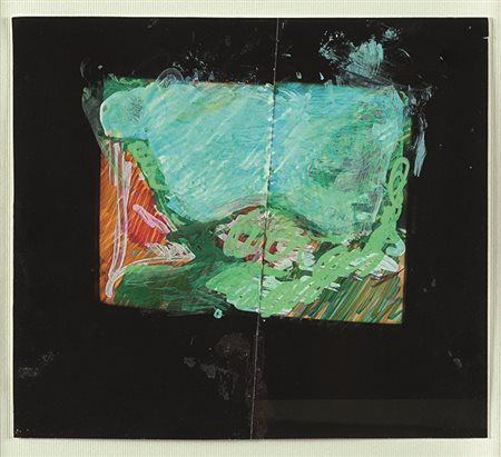 MARIO SCHIFANO (1934 - 1998) Senza titolo, 1990 - 97 Tecnica mista su...