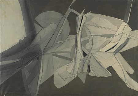 RENATO VOLPINI (1934 - 1917) Nascita di personaggi, 1961 Olio su tela 140 x...