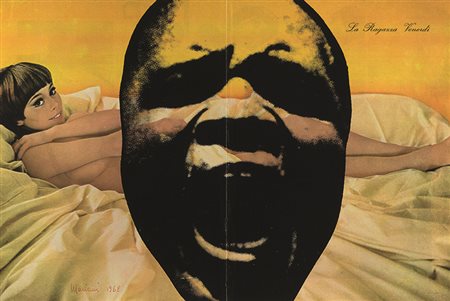 ELIO MARIANI (1943) Senza titolo (la ragazza Venerdì), 1968 Tecnica mista...