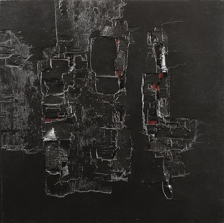 AGENORE FABBRI (1911 - 1998) Rotture VIII, 1963 Legno policromo 75 x 75 cm...