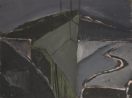 NANNI VALENTINI (1932 - 1985) Senza titolo, 1965 Tecnica mista su carta 39 x...