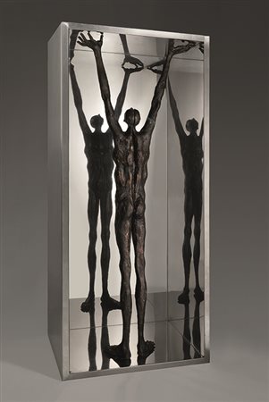 AGENORE FABBRI (1911 - 1998) Ostile Magia, 1970 Bronzo e acciaio 105 x 48 x...