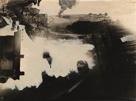 GIANFRANCO FERRONI (Livorno 1927 - Bergamo 2001) Senza titolo, s.d. Collage e...