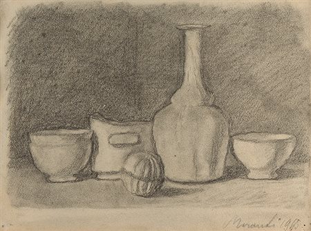 GIORGIO MORANDI (1890 - 1964) Natura morta, 1945 Matita su carta 23 x 31 cm...