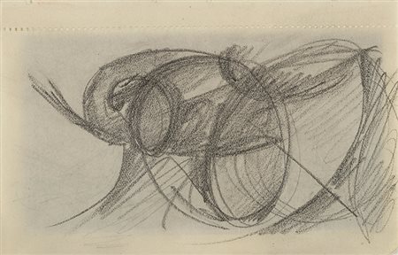 GIACOMO BALLA (1871 - 1958) Linea di velocità + vortice, 1913 ca. Matita su...
