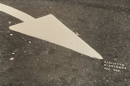 LUCA MARIA PATELLA (1938) Biglietto d'autobus ecc.ecc, 1966 Tela emulsionata...
