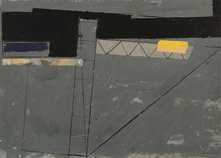 GIANFRANCO PARDI (1933 - 2012) Senza titolo, 1988 Tecnica mista e collage su...