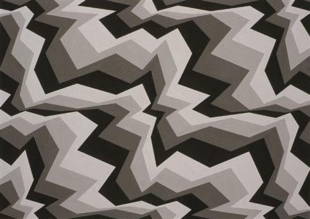 FRANCO GRIGNANI (1908 - 1999) Sassea, 1986 Tempera su carta 63 x 102 cm...