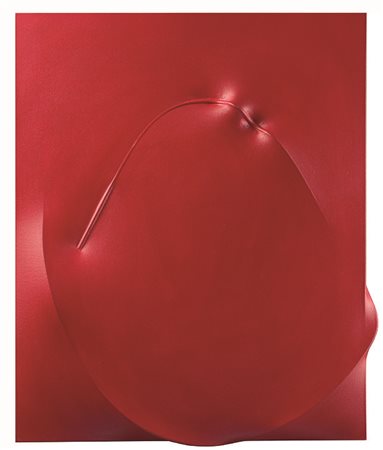 AGOSTINO BONALUMI (1935 - 2013) Rosso, S.d., anni '90 Tela estroflessa e...