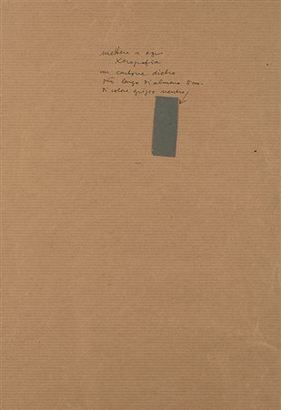 BRUNO MUNARI (1907 - 1998) Senza titolo, 1980 Tecnica mista e collage su...