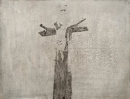FILIPPO SCIASCIA (1972) Lux Crucifix, 2009 tecnica mista su tela (gesso...