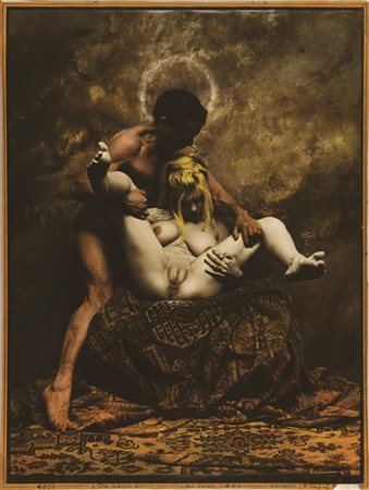 JAN SAUDEK (1935) The Saint - model print 1995 Stampa in bianconero...