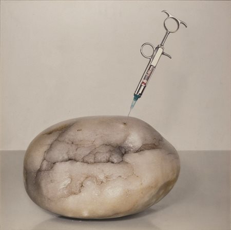 ROBERT GLIGOROV (1960) La spada nella roccia 2005 C-print 60 x 60 cm Edizione...