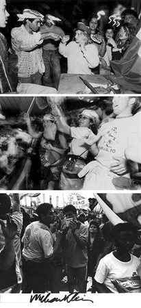 WILLIAM KLEIN (1928) Torino 90 1990 3 stampe ai sali d'argento su carta...