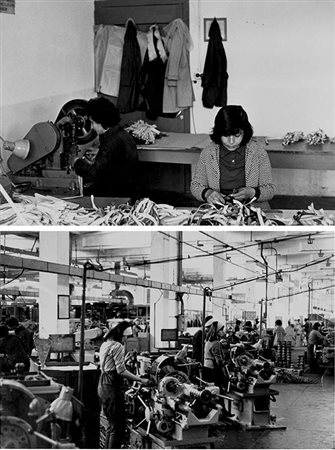 ULIANO LUCAS (1942) Tirana, fabbriche di costruzioni 2 stampe in bianconero...