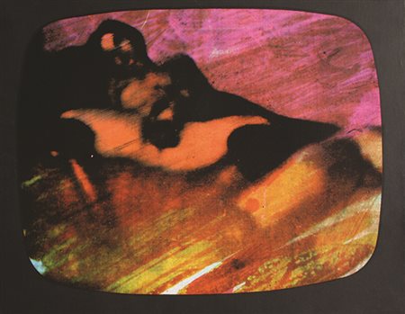 MARIO SCHIFANO (1934 - 1998) Dall'ultimo programma notturno, 1973 Serigrafia...