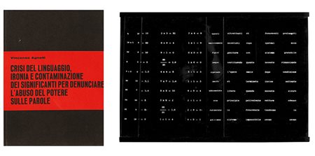 VINCENZO AGNETTI (1926 - 1981) Tesi (Lavagna), 1972 Multiplo con quaderno 30...