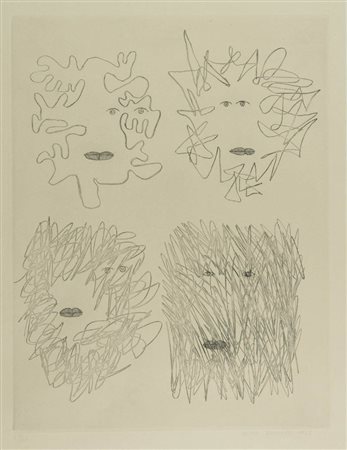 Victor Brauner ( Piatra Neamt 1903 Parigi 1966 ) Codex d'un visage 1962...
