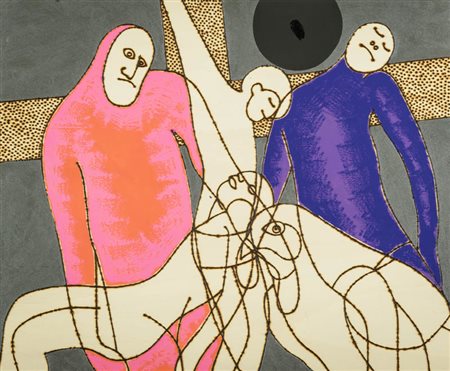 Concetto Pozzati ( Vò di Padova 1935 ) De Posizione 2006 Smalto e acrilico su...