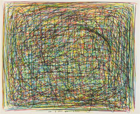 Fernando Melani ( Pistoia 1907 1985 ) 2967 1967 Pennarello su carta, cm....