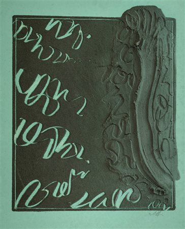 Agostino Ferrari ( Milano 1938 ) Senza titolo 1992 Tecnica mista e sabbia su...