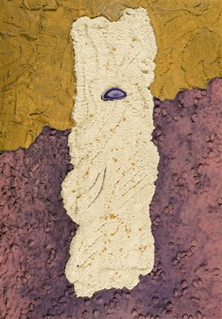 Otello Pagliarani ( 1940 ) Brazil 1988 Olio, tempera, sabbia, collage e agata...