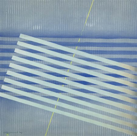 Lorenzo Piemonti ( Carate (Mi) 1935 2015 ) Accelerazioni 2002 Acrilici su...