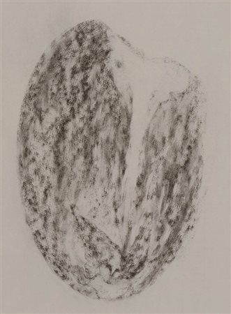 Omar Galliani ( Montecchio Emilia (Re) 1954 ) Senza titolo 1987 Carboncino su...