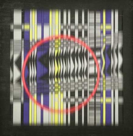 Guido Baldessari ( Venezia 1938 ) Struttura vibrante 1975 Tecnica mista su...