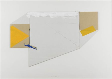 Gianfranco Pardi ( Milano 1933 2012 ) Senza titolo 1998 Olio e collage su...