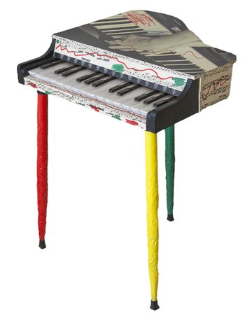 Giuseppe Chiari ( Firenze 1926 2007 ) Senza titolo Tecnica mista su pianola,...