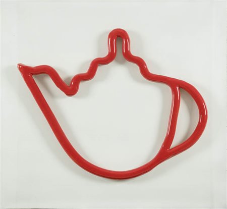 Giorgio Laveri ( Savona 1950 ) Caffettiera Ceramica dipinta applicata su...