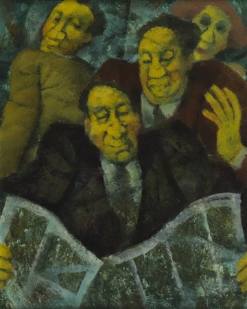 Remo Squillantini ( Stia 1920 1996 ) Notizie interessanti 1988 Olio su...