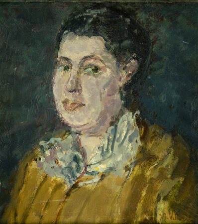 Umberto Vittorini ( Milano 1890 Milano 1979 ) Ritratto di donna (Vittorina...