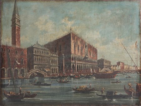 ARTISTA DELLA FINE DEL XVIII SECOLO Veduta di Venezia con Palazzo Ducale....