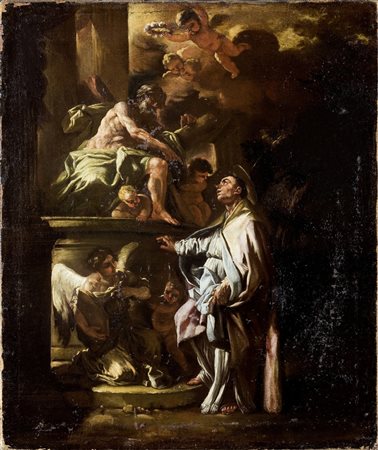 SOLIMENA FRANCESCO (1657 - 1747) Sant'Andrea in conversazione con...
