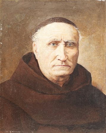 BRANDEIS ANTONIETTA (1849 - 1920) Frà Timoteo. 1883. Olio su tela . Cm 31,50...