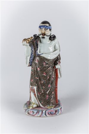 Arte Cinese Figura in ceramica smaltata raffigurante un saggio Cina, dinastia...