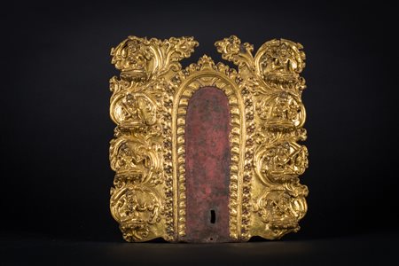 Arte Himalayana Prabha raffigurante otto personaggi Tibet, XIII-XV secolo. -....