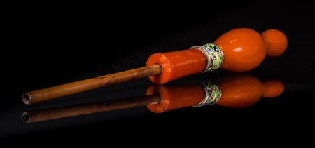 Arte Islamica Bocchino per pipa in ambra Turchia Ottomana, XIX secolo . -. Cm...