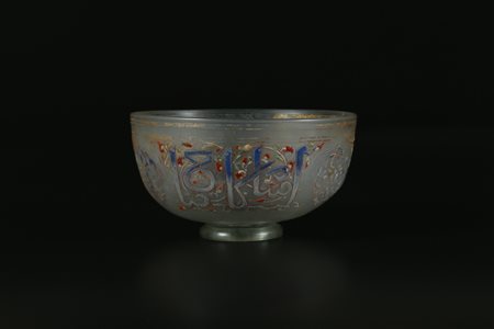 Arte Islamica Coppa islamica in vetro XIX secolo o antecedente . -. Cm 17,00...