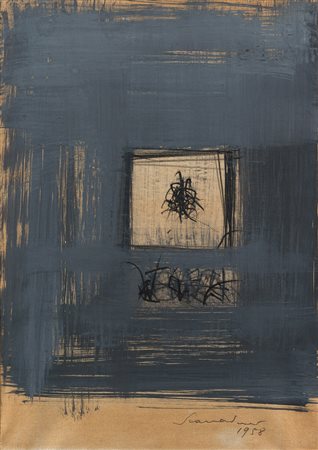 Emilio Scanavino (Genova 1922 - Milano 1986)&quot;Senza titolo&quot; 1958...